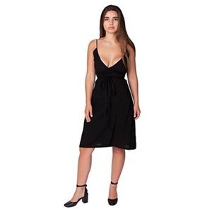 American Apparel Wrap Midi Dress